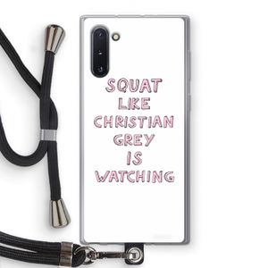 Christian Grey: Samsung Galaxy Note 10 Transparant Hoesje met koord