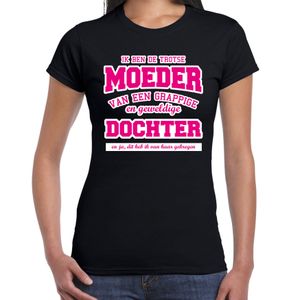 Ik ben de trotse moeder cadeau t-shirt zwart voor dames M  -