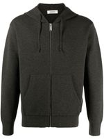 SANDRO hoodie zippé - Gris - thumbnail