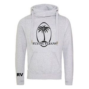 Rugby Vintage - Fiji Cross Neck Hoodie - Grijs