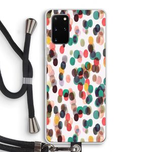 Tropical Dots: Samsung Galaxy S20 Plus Transparant Hoesje met koord