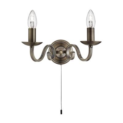 Searchlight Klassieke wandlampRichmond 2-lichts bronsbruin - 1502-2AB