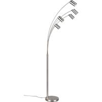 LED Vloerlamp Mat Nikkel - 5-lichts - GU10 Fitting - Metaal - IP20