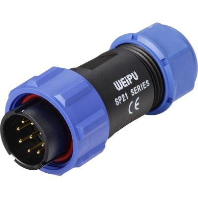Weipu SP2110 / P 9 II Ronde connector Stekker, recht Totaal aantal polen: 9 Serie (ronde connectoren): SP21 1 stuk(s)