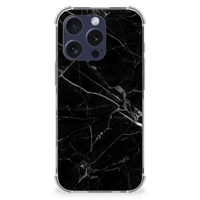 iPhone 16 Pro Max Anti-Shock Hoesje Marmer Zwart - Origineel Cadeau Vader iPhone 16 Pro Max Anti-Shock Hoesje Marmer Zwart - Origineel Cadeau Vader
