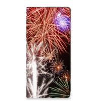 Motorola Moto G24 | G04 | G24 Power Hippe Standcase Vuurwerk - thumbnail