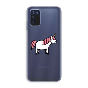 Eenhoorn: Samsung Galaxy A03s Transparant Hoesje