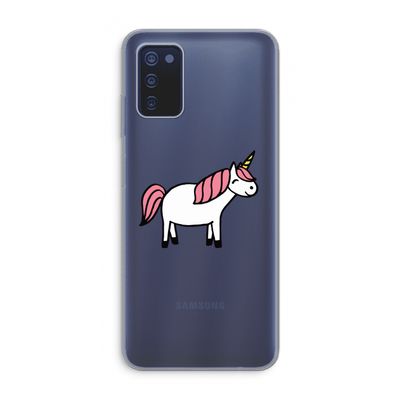 Eenhoorn: Samsung Galaxy A03s Transparant Hoesje