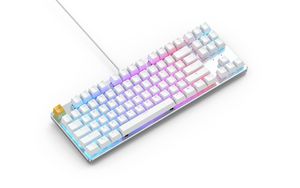 Glorious PC Gaming Race GMMK toetsenbord USB QWERTY US International Zilver, Wit