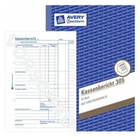 Avery-Zweckform Kasverslagformulier 305 DIN A5 Wit Aantal paginas: 50 Zelfkopiërend: Nee - thumbnail