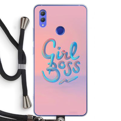 Girl boss: Honor Note 10 Transparant Hoesje met koord