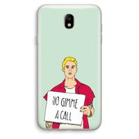 Gimme a call: Samsung Galaxy J7 (2017) Transparant Hoesje