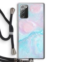 Fantasie pastel: Samsung Galaxy Note 20 / Note 20 5G Transparant Hoesje met koord