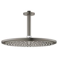 Regendouche Grohe Rainshower Cosmopolitan Metal Met Plafondbuis Hard Graphite Geborsteld - thumbnail