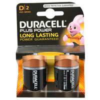 Duracell batterijen plus power MN1300 LR20 2 stuks 1.5V