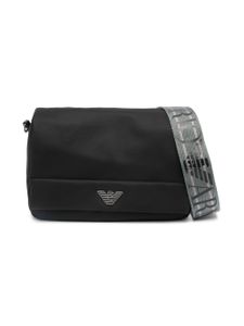 Emporio Armani logo-plaque crossbody bag - Noir