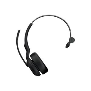 Jabra Evolve2 55 Link 380/390a MS Mono L On Ear headset Computer Bluetooth Mono Zwart Noise Cancelling, Ruisonderdrukking (microfoon) Headset, Mono