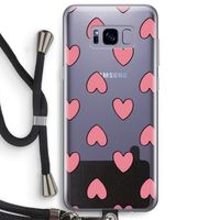 Ondersteboven verliefd: Samsung Galaxy S8 Plus Transparant Hoesje met koord