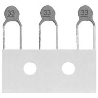 RICHWELL Keramische schijfcondensator Radiaal bedraad 100 V/DC 5 % 1 stuk(s)