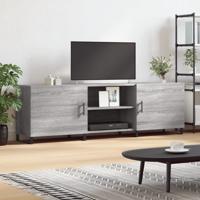 Tv-meubel 150x30x50 cm bewerkt hout grijs sonoma eikenkleurig