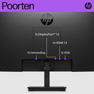 HP V22i G5 computer monitor 54,6 cm (21.5") 1920 x 1080 Pixels Full HD Zwart