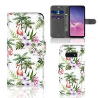 Samsung Galaxy S10e | Telefoonhoesje | Met pasjeshouder | Flamingo Palms
