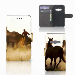 Samsung Galaxy Xcover 3 | Xcover 3 VE Telefoonhoesje met Pasjes Design Cowboy