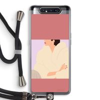Cosy: Samsung Galaxy A80 Transparant Hoesje met koord