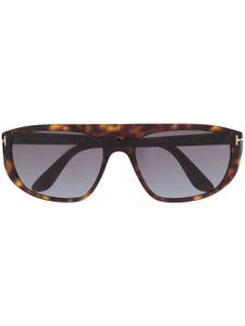 TOM FORD Eyewear lunettes de soleil à monture carrée - Marron