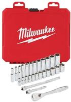 Milwaukee Accessoires 1/4” ratel en doppenset | metrisch | 28-delig - 4932464943