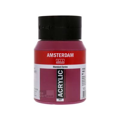 Royal Talens Amsterdam Acrylverf 500 ml - Permanentrood Violet 567