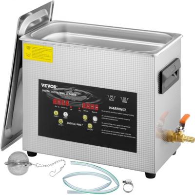 VEVOR 6L digitale ultrasone reiniger verwarming timer 400W sieradenbril