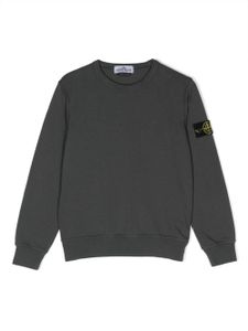 Stone Island Junior sweat à motif Compass - Gris