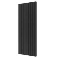 Designradiator Plieger Cavallino Retto Dubbel 2146 Watt Middenaansluiting 200x75,4 cm Black Graphite