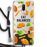 Eat Balanced: OnePlus 6 Transparant Hoesje met koord