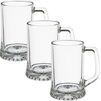 Set van 12x stuks bierglazen/bierpullen transparant 320 ml - 9 x 12 cm - thumbnail