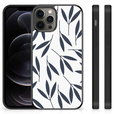 iPhone 12 Pro Max Skin Case Leaves Blue