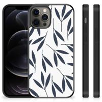 iPhone 12 Pro Max Skin Case Leaves Blue