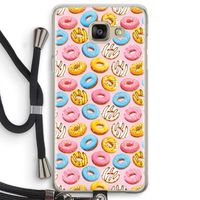 Pink donuts: Samsung Galaxy A5 (2016) Transparant Hoesje met koord