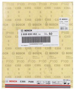 Bosch 2 608 608 H62 benodigdheid voor handmatig schuren Schuurpapier P100 1 stuk(s)