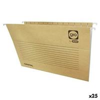 Organiser Map Elba Label met naam Vizier Transparant Wit Bruin Din A4