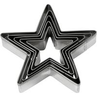Creativ Company Uitsteekvormen, ster, afm 8 cm, 5 stuk/ 1 doos