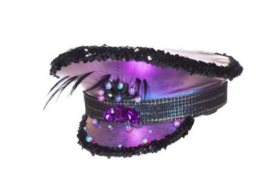 Pet burning man paars