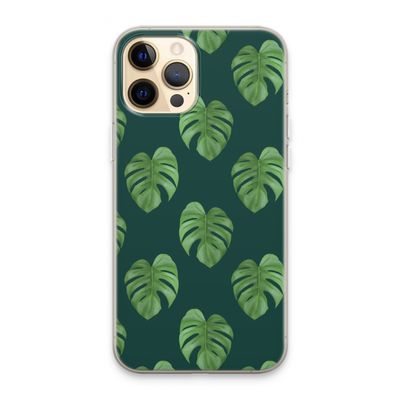 Monstera leaves: iPhone 13 Pro Max Transparant Hoesje
