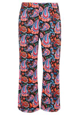 Yoek Broek PAISLEY | Zwart | Maat 54/56
