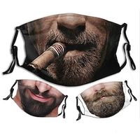 Man 1 PC Sportmaskers Masker Afdrukken Traditioneel Bruiloft Lightinthebox