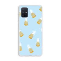 Ananasjes: Galaxy A71 Transparant Hoesje Ananasjes: Galaxy A71 Transparant Hoesje