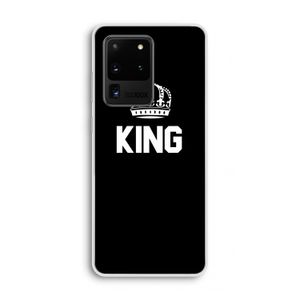 King zwart: Samsung Galaxy S20 Ultra Transparant Hoesje