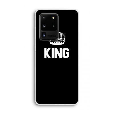 King zwart: Samsung Galaxy S20 Ultra Transparant Hoesje