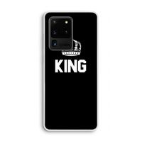 King zwart: Samsung Galaxy S20 Ultra Transparant Hoesje